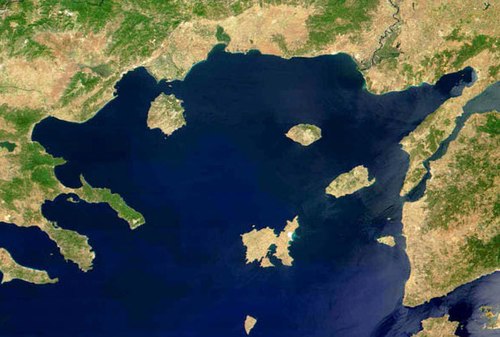 Thracian Sea satellite picture