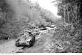 Type 95 Ha-Gō tanks belonging to the 3rd Company of the 14th Tank Regiment destroyed by Australian gunfire near Bakri.[23]