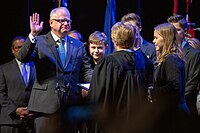 Tim Walz's swearing-in as Minnesota's 41st governor Tim Walz is sworn in as Minnesota's 41st governor at the Fitzgeral Theater in St Paul, Minnesota.jpg