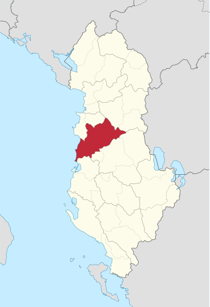 File:Tirana County in Albania.svg