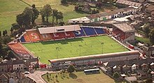 Aerial view of Tolka Park since redevelopment in 1999.