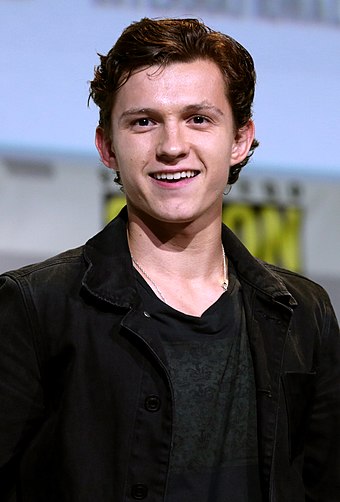 Tom Holland at the 2016 San Diego Comic-Con panel for Spider-Man: Homecoming