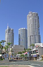 Thumbnail for File:Towers of Chevron Renaissance in the GC HWY.jpg