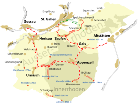 Appenzell–St. Gallen–Trogen railway