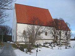 Side view of the church