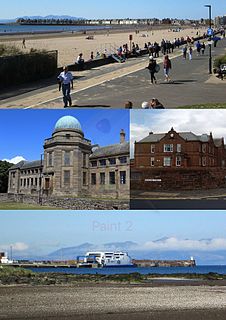 Troon town in South Ayrshire, Scotland