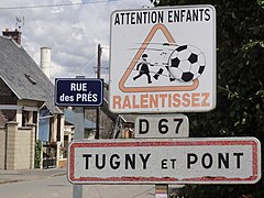 Entrée de Tugny-et-Pont.