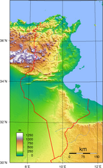 Géographie de la Tunisie — Wikipédia