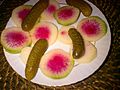 Pickled cucumbers and turnips (Turkey)