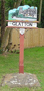 Glatton Village in Cambridgeshire, England