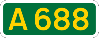 A688 road road in England