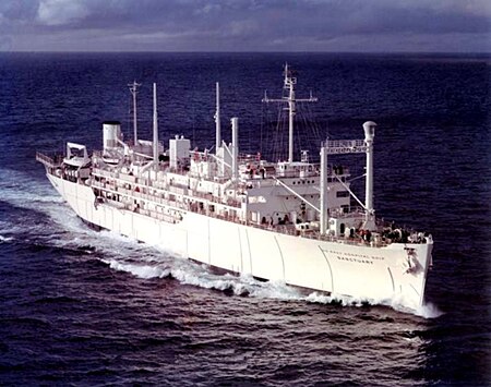 USNS Sanctuary (T AH 17) 1973