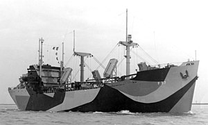 USS Malabar (AF-37) underway off Texas (USA), circa in early 1945 (BS 79116).jpg