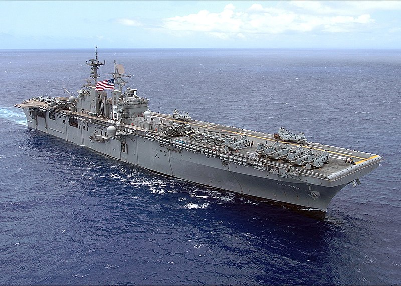 File:US Navy 070501-N-5822P-072 Amphibious assault ship USS Bonhomme Richard (LHD 6) steams in formation during a photo exercise near Guam.jpg