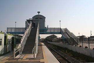 Urizura Station railway station in Naka, Ibaraki prefecture, Japan