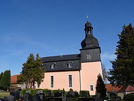 the baroque church in Wümbach