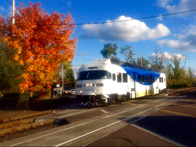 The colors of fall with WES commuter rail
