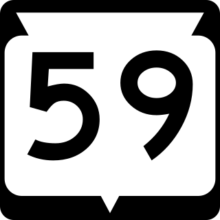 <span class="mw-page-title-main">Wisconsin Highway 59</span> Highway in Wisconsin