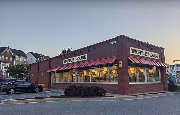 The Waffle House in Urbana, Maryland