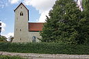 Evangelical church with cemetery and fencing