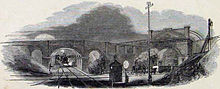 The flat crossing of the West London Railway and the Great Western Railway in 1844 West London Railway Crossing.jpg