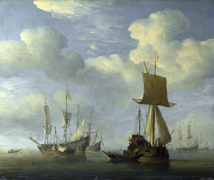 File:Willem van de Velde II - An English Vessel and Dutch Ships Becalmed.jpg