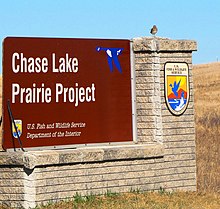 Chase Lake Prairie Project sign Wilson's Snipe on Chase Lake Prairie Project Sign (7047707179).jpg