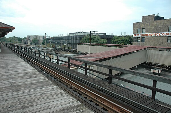 Looking southwest at the auxiliary platform, October 2007