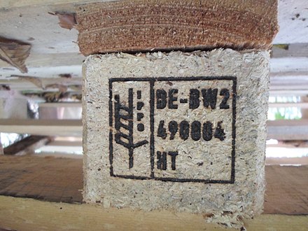 IPPC marks on a pallet from Germany (DE)