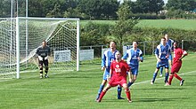 WMRL action from 2006, as the now defunct Wyrley Rangers take on Gornal Athletic. Wyrley Rangers Action.jpg