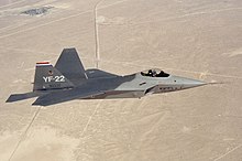 The YF120 on the YF-22, registration number N22YF, was equipped with thrust vectoring nozzles. YF-22A Advanced Technology Fighter.jpg
