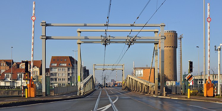 Visart Bridge in Zeebrugge, Belgium