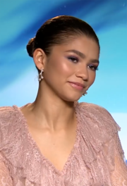 Zendaya received acclaim for her performance as Rue Bennett and won two Primetime Emmy Awards for Outstanding Lead Actress in a Drama Series. Zendaya promoting Smallfoot for MTV international.png