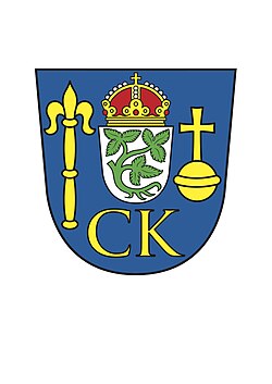 Znak Kolegiátní kapituly Nanebevzetí Panny Marie na hradě Karlštejně
