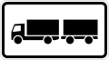 Zusatzzeichen 1048-13 Nur Lastkraftwagen mit Anhänger