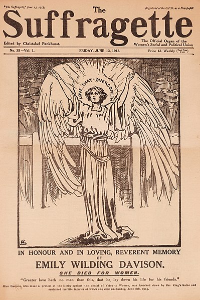 File:"The Suffragette", 13 June 1913 - Emily Davison memorial edition.jpg