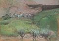 'Olive Trees against a Mountainous Background' by Edgar Degas.JPG