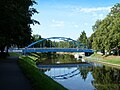 English: Modrý most (Blue Bridge) over the Malše river in České Budějovice, Czech Republic. Čeština: Modrý most přes Malši v České Budějovice přes Malši.