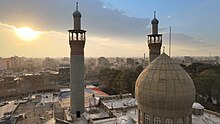تصویر هوایی در روز امامزاده شاه میر حمزه اصفهان