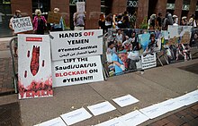 Protest against the military intervention in Yemen on 14 August 2020 08-14 17 March for Yemen (50228091222).jpg