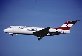 139bf - Austrian Airlines Fokker 70; OE-LFO@ZRH;21.07.2001 (5127359558).jpg