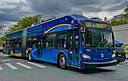 New Flyer XN60 #1102 bound for Brownsville based out of Jackie Gleason Bus Depot.