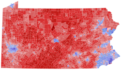 2022 United States Senate election in Pennsylvania results map by precinct.svg