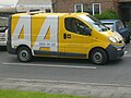 An AA Vauxhall Vivaro breakdoun service van.