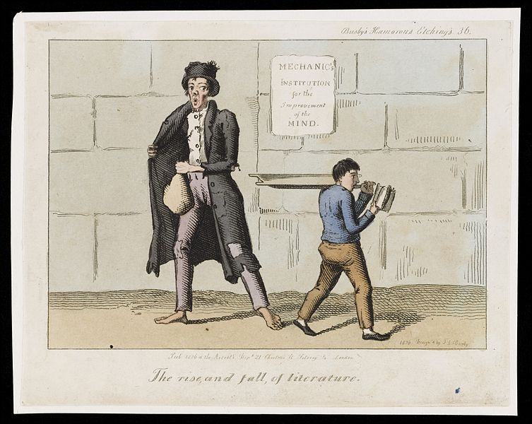 File:A butcher's boy, reading, has his delivery stolen Wellcome L0049798.jpg