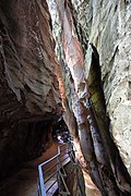 La zone la plus étroite des gorges.