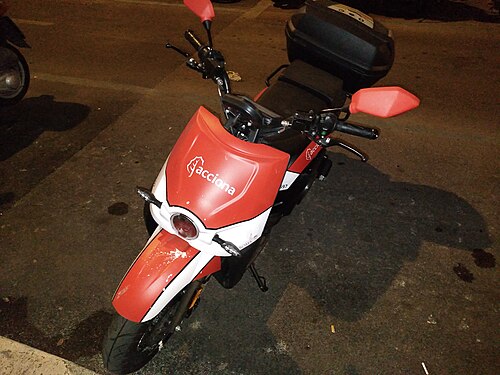 Acciona scooter in Rome