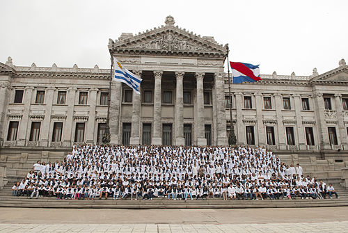 2011 bicentennial celebrations at the Palacio Legislativo in Montevideo