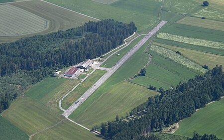 Aerial image of the Vogtareuth airfield