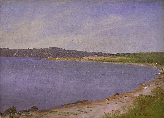 "San Francisco Bay", painting by Albert Bierstadt, 1871–73